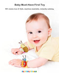 Bloobloomax Wrist Rattle Socks and Foot Finder Set, Infant Girl Boy Toys for Babies 0-36 Months, Newborn Hand & Foot Toys for 0 to 3 Years, Baby Shower Gifts Set (Red Gift Box)