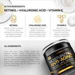 Men's Face Cream Moisturizer - Anti-Aging Cream For Men, Collagen, Retinol & Hyaluronic Acid - Day & Night - Facial Skin Care- Anti Wrinkle 1.7 oz