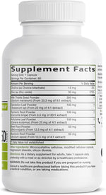 Bronson Liver Detox Advanced Detox & Cleansing Formula Supports Health Liver Function with Milk Thistle, Dandelion Extract, Turmeric, Artichoke Leaf & More, Non-GMO, 60 Vegetarian Capsules