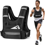 Adjustable Weighted Vest with Storage Pockets - Perfect for Workout, Running, Walking