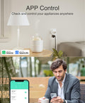 GHome Smart Plug Mini, WiFi Smart Outlet Plug Works with Alexa and Google Home, Timer Outlet with APP Control, 2.4GHz Network Only, No Hub Required, ETL FCC Listed (4 Pack), White
