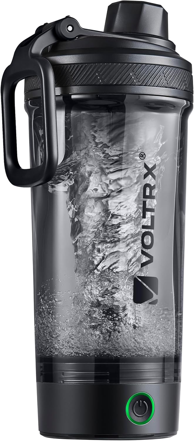 VOLTRX Gallium USB C Rechargeable Electric Protein Mixer Shaker, 24oz