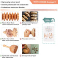 Komogir Wood Therapy Massage Tools 5-in-1 Lymphatic Drainage Massager Kit