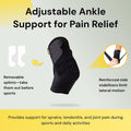 BraceUP Ankle Brace - Relieve Pain, Enhance Stability for Foot Pain, Sprained Ankle, Achilles Tendonitis