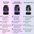 12-in-1 Melatonin Sleep Capsules - Natural Sleep Aids for Adults with Melatonin 5mg and Magnesium Glycinate 500mg, Sleep Aid with Ashwagandha, L Theanine, Valerian Root, GABA, 5-HTP (90ct, Pack of 1)