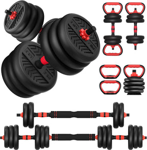 TOTOZAKUL Adjustable Dumbbell Set 20/30/40/60/80lbs for Home Gym
