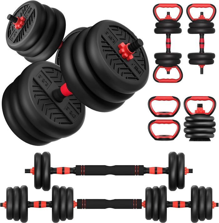 TOTOZAKUL Adjustable Dumbbell Set 20/30/40/60/80lbs for Home Gym