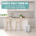 Small Trash Bags 4 Gallon - 105 Count 4 Gallon Trash Bag, Unscented Small Garbage Bags Bathroom Trash Bags, White 4 Gal Small Trash Can Liners