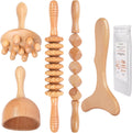 Komogir Wood Therapy Massage Tools 5-in-1 Lymphatic Drainage Massager Kit