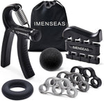 Grip Strength Trainer Kit - 7 Piece Adjustable Hand Exerciser Set