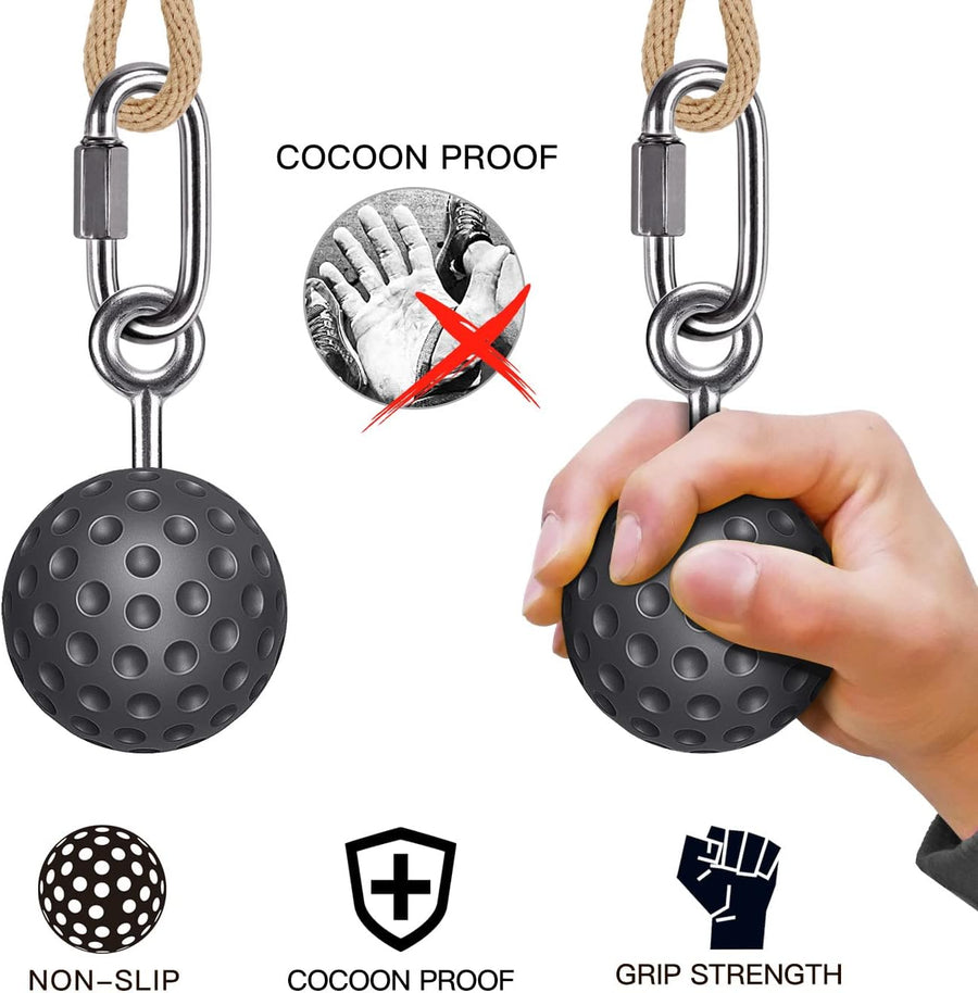 SELEWARE Non-Slip Pull Up Power Balls for Strength Training and Forearm Exercise