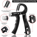 Hand Grip Strengthener 2 Pack - Adjustable Resistance 10-130 lbs, Forearm Exerciser for Muscle Building & Injury Recovery