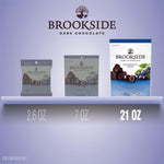 BROOKSIDE Dark Chocolate, Acai and Blueberry Flavored Snacking Chocolate Bag, 21 oz