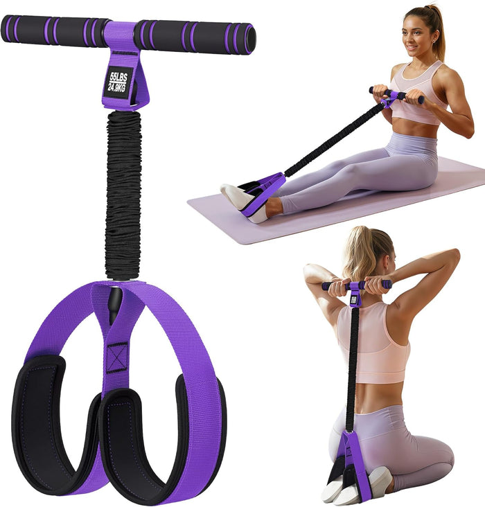 Pedal Resistance Band with Handle 55LBS Exercise Equipment