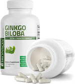 Bronson Ginkgo Biloba Extra Strength Supports Brain Function & Memory Support, 120 Vegetarian Capsules