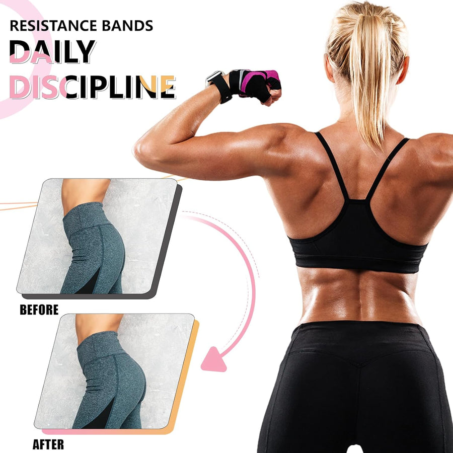 3-Level Fabric Resistance Bands for Strength Training, Rehab, Yoga