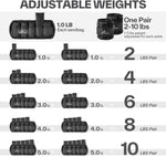 Sportneer Adjustable Ankle Weights Set - 2-10 lbs Removable Neoprene Leg Weights
