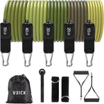 VEICK Resistance Bands - 5 Workout Bands with Handles for Home Fitness