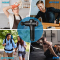 TOLOCO Deep Tissue Percussion Massage Gun with 10 Heads, Super Quiet Portable Electric Massager
