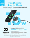 Anker Zolo Magnetic Wireless Charger, 2-Pack Qi2 Certified 15W MagSafe-Compatible Wireless Charging Pad, for iPhone 17/16/15/14/13 Series, AirPods, and More (Not for Pixel, Adapter Not Included)
