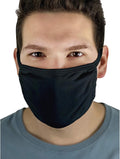 Fruit Of The Loom Unisex Reusable Cotton Face Cover 5 Pack Black
