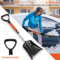 Car Snow Brush Snow Shovel Kit, 42'' Extendable Ice Scrapers and Snow Brushes for Car Windshield with Foam Grip 180° Pivoting Brush Head Snow Scraper, 39'' Extendable Emergency Snow Shovel for Car