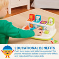 Battat – Cause-and-Effect Toy – Developmental Toy With Buttons & Colors – Color Sorting Animal Toys – For Kids, Toddlers, Babies – 18+ Months – Pop – Up Pals