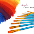 Soucolor Acrylic Paint Brushes Set, 20Pcs Round Pointed Tip Artist Paintbrushes for Acrylic Oil Watercolor Canvases Rock Body Face Nail Miniature Detailing Drawing Art Supplies