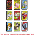 Mattel Games UNO Card Game, Gifts for Kids and Family Night, Themed to Minecraft Video Game, Travel Games, Storage Tin Box (Amazon Exclusive)