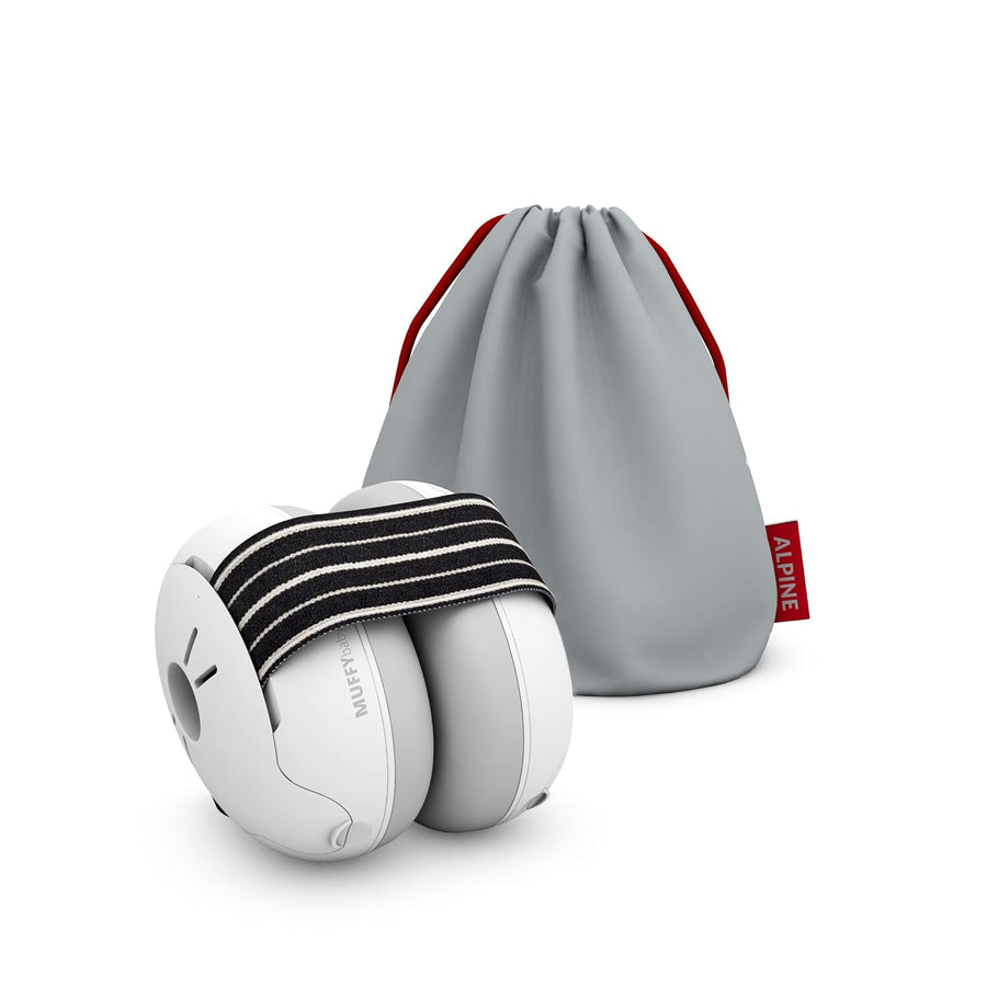 Alpine Muffy Baby Ear Protection for Babies and Toddlers up to 36 Months - CE & ANSI Certified - Noise Reduction Earmuffs - Comfortable Baby Headphones Against Hearing Damage & Improves Sleep - Black