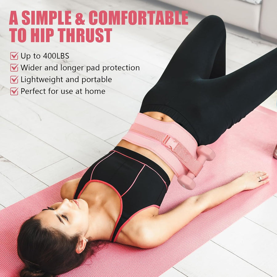 Durable Dumbbell Hip Thrust Belt for Comfortable Gym & Home Workouts