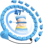 Weighted Hula Hoop for Adults - 47" Fitness Hoop with 24 Detachable Links for Weight Loss