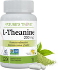 Nature's Trove L-Theanine 200mg 120 Vegetarian Capsules