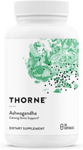 THORNE - Ashwagandha - Highly Concentrated Shoden - Calming Stress Support for Women & Men - Supports Daytime Energy, Mental Clarity & Optimal Immune Function* - Third-Party Certified - 30 Capsules