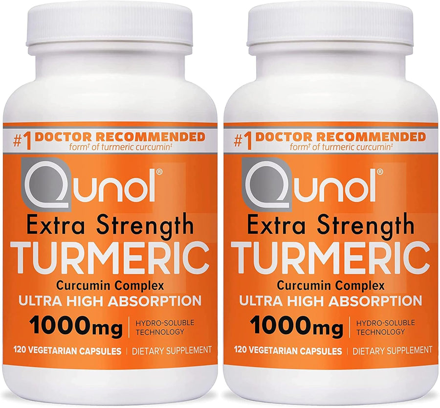 Qunol Turmeric Curcumin Supplement, 1000mg with Ultra High Absorption, for Joint Support, Extra Strength Capsules, 150 Count