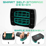 Yes4All Aerobic Exercise Step Platform - Compact Stepper for Cardio & Strength