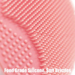 Silicone Facial Cleansing Brush - 4 Pack Face Scrubber & Exfoliator for Deep Cleaning, Soft Brush, Blackhead & Acne Pore Care