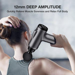 OLsky Massage Gun Deep Tissue Handheld Electric Muscle Massager Grey