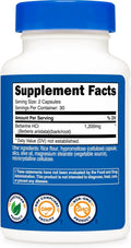 Nutricost Berberine HCl 1200mg , 60 Vegetarian Capsules - Gluten Free & Non-GMO