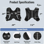 Zeerun Weighted Vest for Women & Men - Adjustable Fitness Training Vest