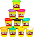 Play Doh Modeling Compound 10-Pack Case of Assorted Colors, Non-Toxic 2 oz. Cans, Christmas Stocking Stuffer Gifts, Prizes, & Party Favors, Preschool Toys for Kids, Ages 2+ (Amazon Exclusive)
