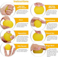 3 Resistance Hand Therapy Balls, Stress Relief Squeeze Balls for Physical Therapy