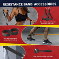 WHATAFIT Resistance Bands Set - 5 Levels, Handles, Straps, Anchor for Home Gym