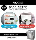 50-Pack Reusable Meal Prep Containers Microwave Safe Food Storage Containers with Lids, 28 oz - 1 Compartment Take Out Disposable Plastic Bento Lunch Box To Go, BPA Free - Dishwasher & Freezer Safe