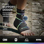 Modvel Ankle Brace for Women & Men - Compression Ankle Sleeve & Foot Brace, Right Left Ankle Support for Sprained Ankle, Achilles Tendonitis, Plantar Fasciitis Relief, Running Basketball Soccer