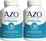 AZO D Mannose Urinary Tract Health, Cleanse, Flush & Protect The Urinary Tract, No.1 Pharmacist Recommended Brand, Clinical Strength, Non-GMO, 120 Count