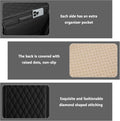 Upgraded Car Center Console Cover,Microfiber Leather Car Armrest Cover Cushion with 2 Storage Bags,Car Armrest Storage Box Interior Accessories for Most Vehicles (Black)