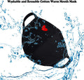 Comfso Cotton Cloth Heart Face Masks with Adjustable Nose Bridge