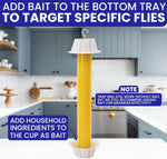 Fly Stick Sticky Fly Traps for Indoors Outdoor 6pk. Non-Toxic Super Sticky Hanging Flies Catcher Paper Tape Strips for Home. Catches All Bugs and gnats. Indoor Outdoor House Flying Insect Trap