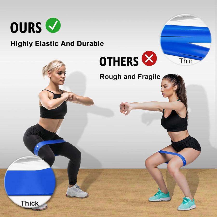 5-Level Resistance Bands Set for Full Body Workout, Yoga, Rehab